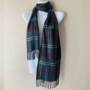 CEJON Made In Italy Plaid Classic Preppy Soft Scarf NWT